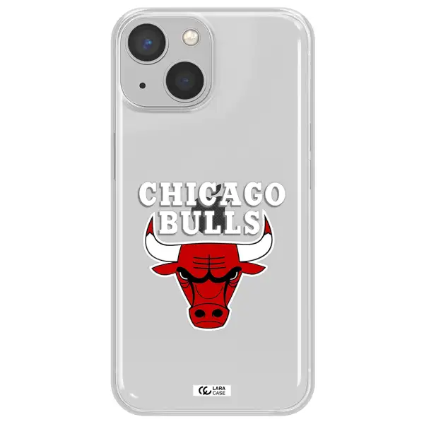 Chicago Bulls Apple iPhone 13 Clear TPU Case