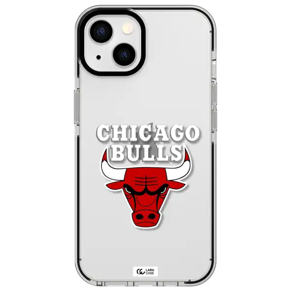 Chicago Bulls Apple iPhone 13 impact black border Case