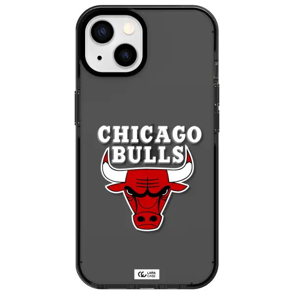 Chicago Bulls Apple iPhone 13 impact Smoke Black Case