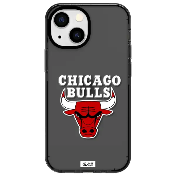 Chicago Bulls Apple iPhone 13 mini impact Smoke Black Case