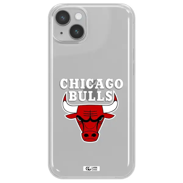Chicago Bulls Apple iPhone 14 Clear TPU Case