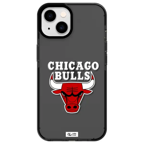 Chicago Bulls Apple iPhone 14 impact Smoke Black Case