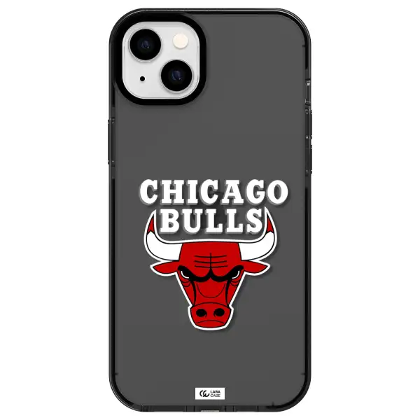 Chicago Bulls Apple iPhone 14 plus impact Smoke Black Case