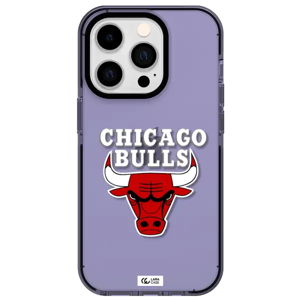 Chicago Bulls Apple iPhone 14 pro impact Lilac Case