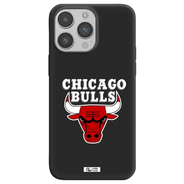 Chicago Bulls Apple iPhone 14 pro max Silicone black Case