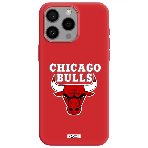 Chicago Bulls Apple Iphone 15 Pro Max Silicone Imperial Red Case