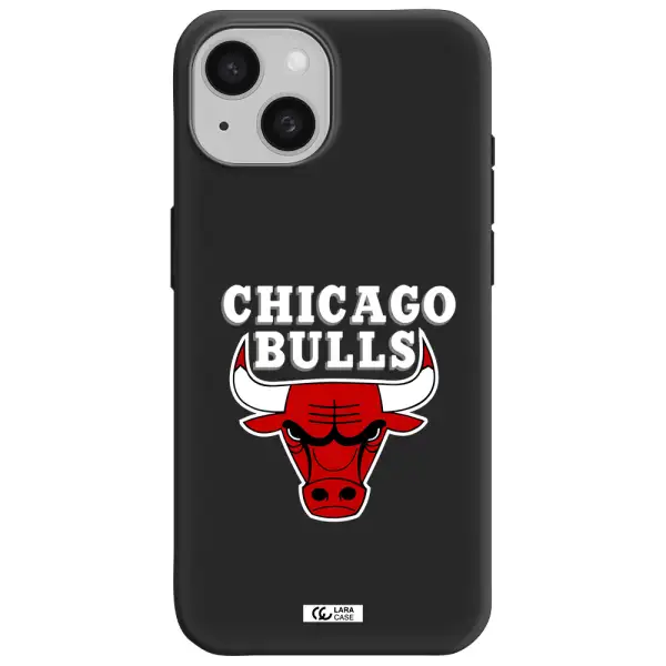 Chicago Bulls Apple iPhone 15 Silicone black Case