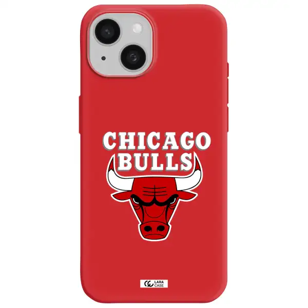 Chicago Bulls Apple Iphone 15 Silicone Imperial Red Case