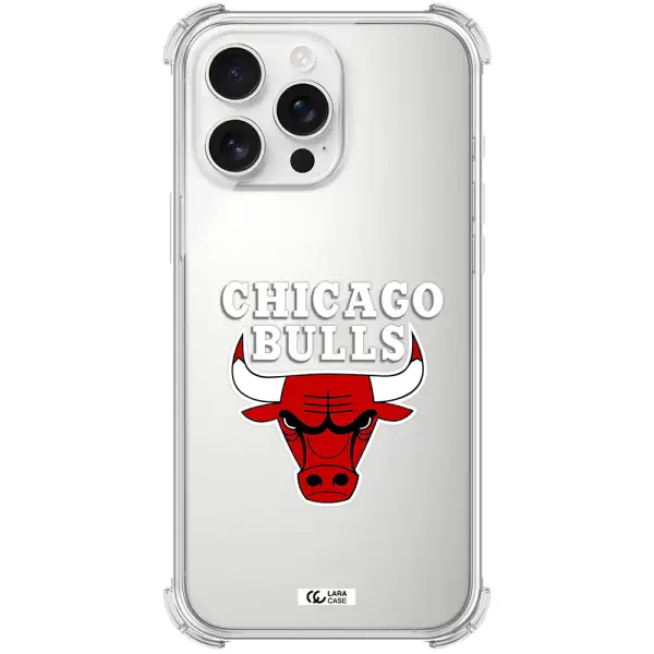 Chicago Bulls Apple Iphone 16 Pro Max Clear Pc Case