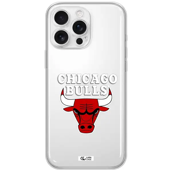 Chicago Bulls Apple Iphone 16 Pro Max Clear Tpu Case