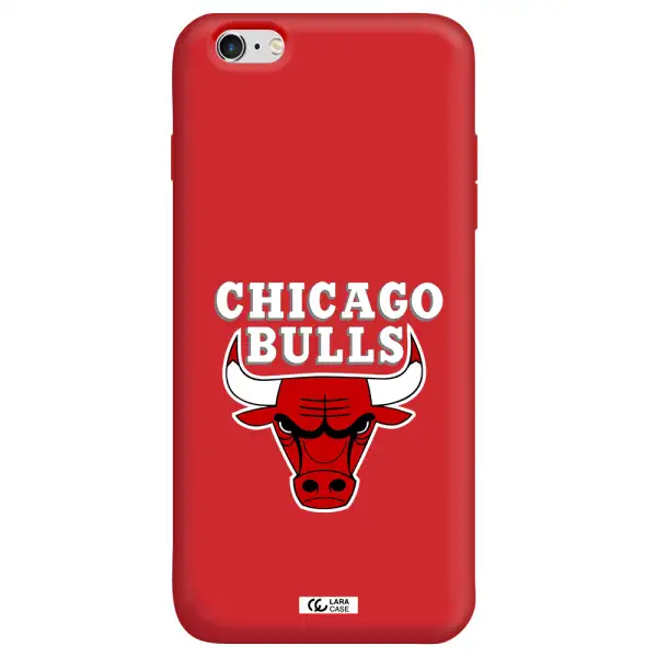 Chicago Bulls Apple iPhone 6 plus Silicone Imperial Red Case