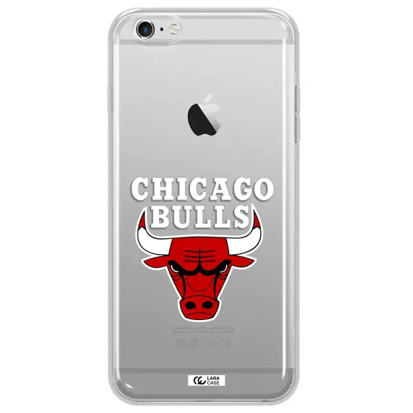 Chicago Bulls Apple iPhone 6 s plus Clear TPU Case