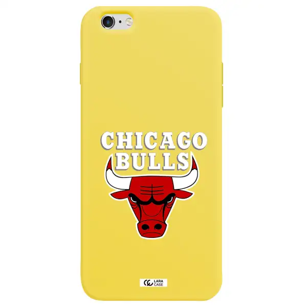 Chicago Bulls Apple iPhone 6S Silicone canary yellow Case