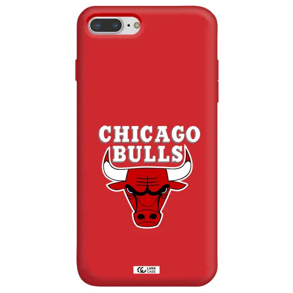 Chicago Bulls Apple iPhone 7 plus Silicone Imperial Red Case