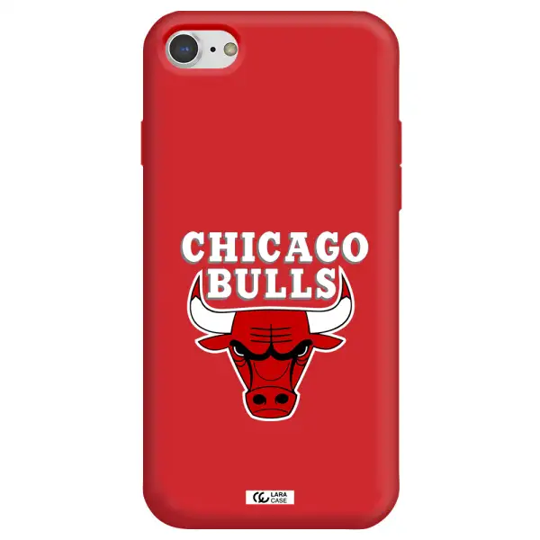 Chicago Bulls Apple iPhone 7 Silicone Imperial Red Case
