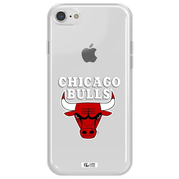 Chicago Bulls Apple iPhone 8 Clear TPU Case