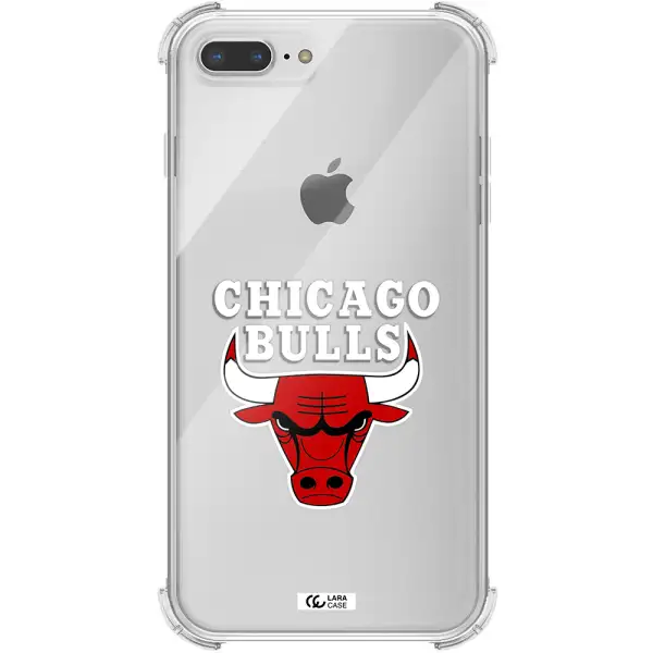 Chicago Bulls Apple iPhone 8 plus Clear PC Case