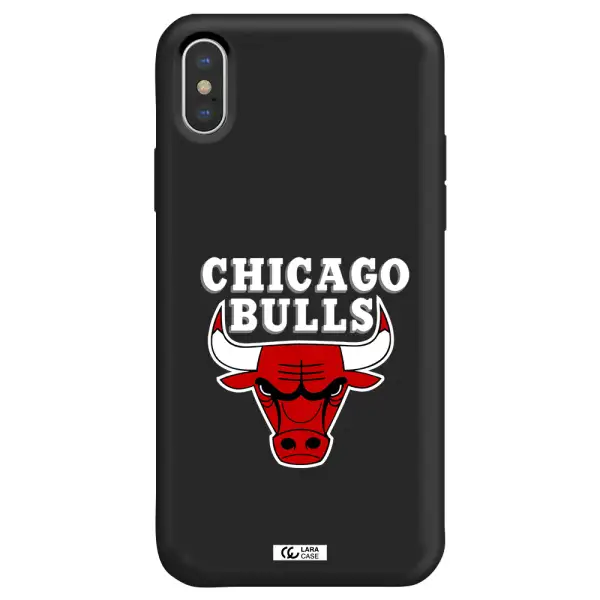 Chicago Bulls Apple iPhone X Silicone black Case
