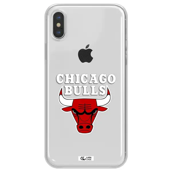 Chicago Bulls Apple iPhone XS max Clear TPU Case