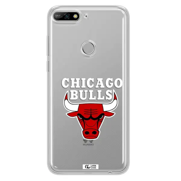 Chicago Bulls Huawei Y7 2018 Clear TPU Case