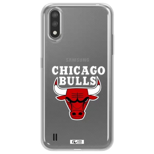 Chicago Bulls Samsung A01 Clear TPU Case