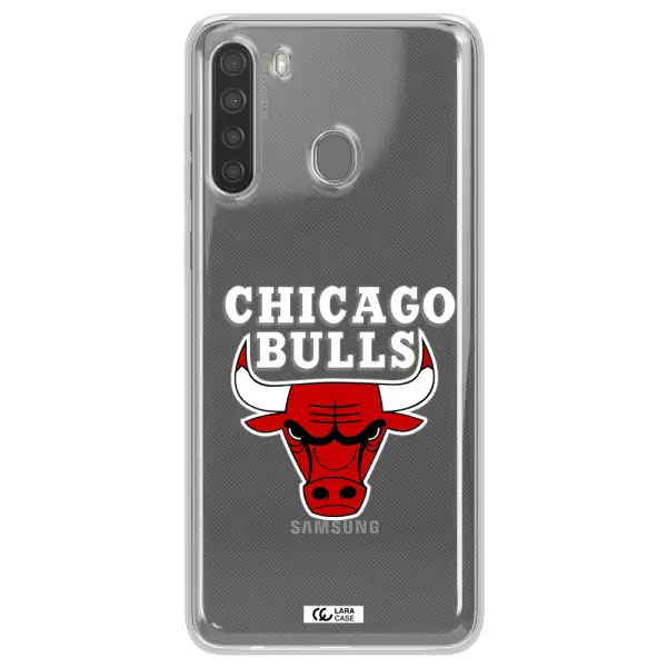 Chicago Bulls Samsung A21 Clear TPU Case