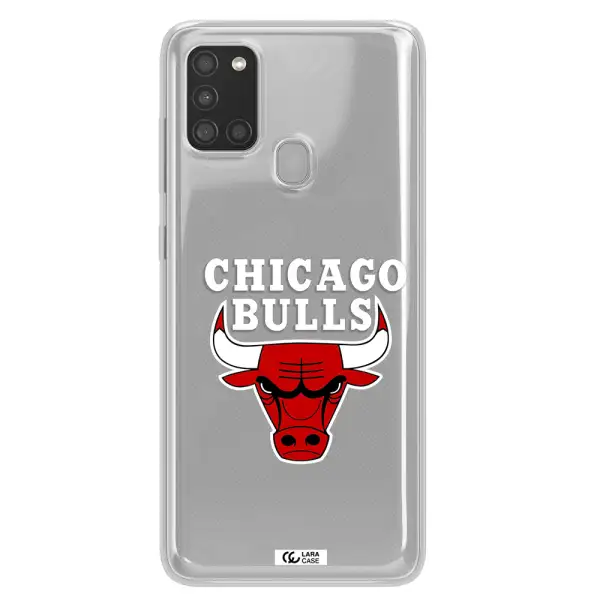 Chicago Bulls Samsung A21S Clear TPU Case