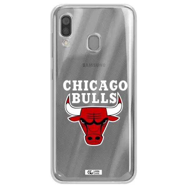 Chicago Bulls Samsung A30 Clear TPU Case