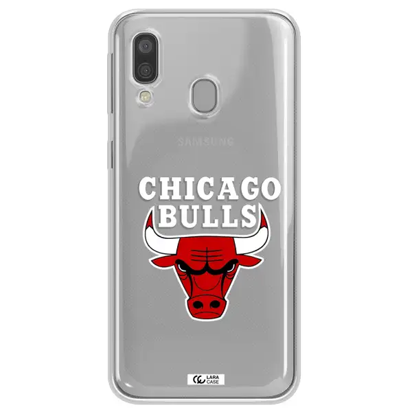 Chicago Bulls Samsung A40 Clear TPU Case