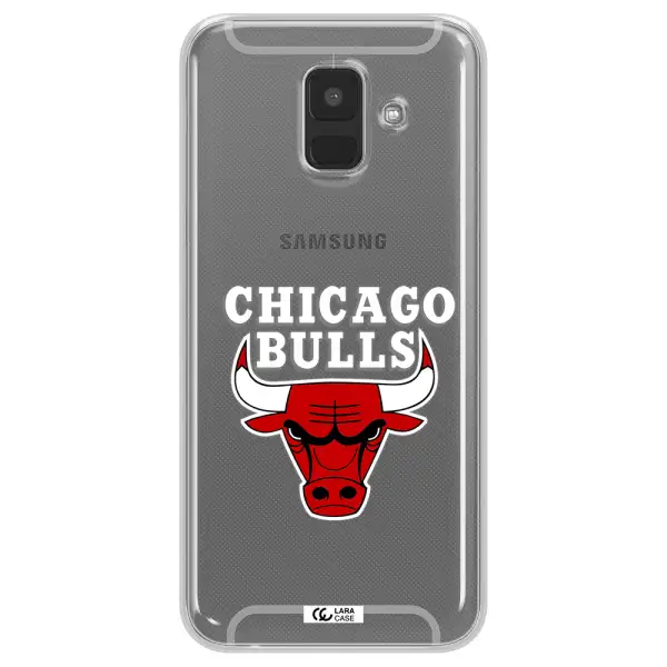Chicago Bulls Samsung A6 Clear TPU Case