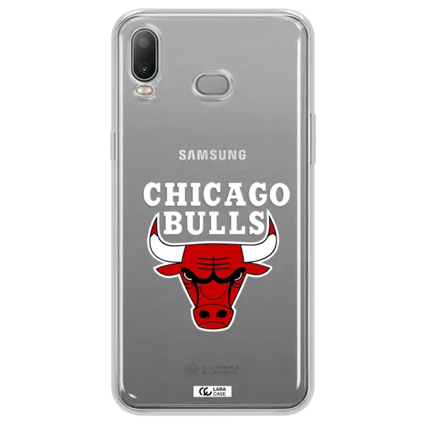 Chicago Bulls Samsung A6S Clear TPU Case