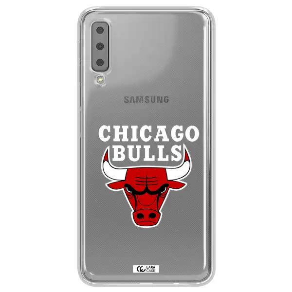 Chicago Bulls Samsung A7 2018 Clear TPU Case