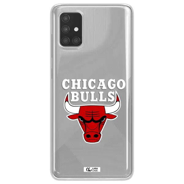 Chicago Bulls Samsung A71 Clear TPU Case