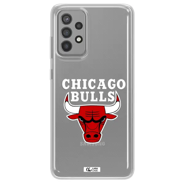 Chicago Bulls Samsung A72 Clear TPU Case