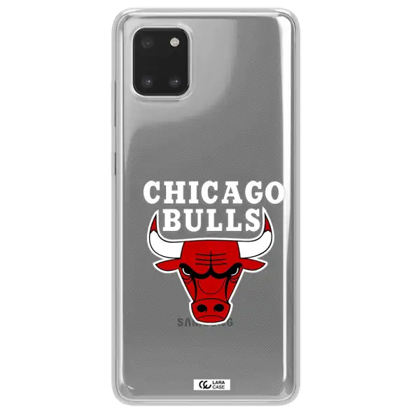 Chicago Bulls Samsung A81 Clear TPU Case