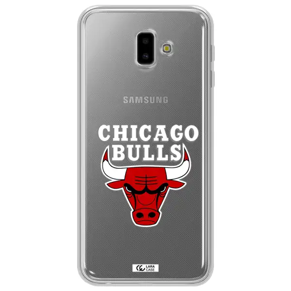 Chicago Bulls Samsung J6 Plus Clear TPU Case
