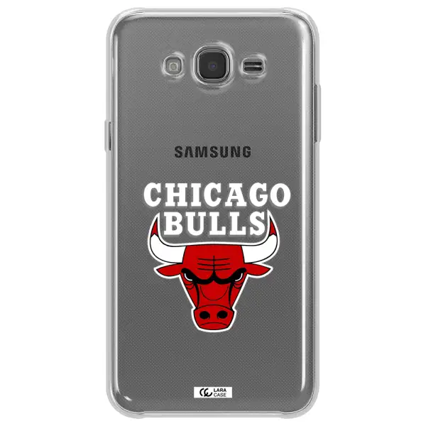 Chicago Bulls Samsung J7 2015 Clear TPU Case
