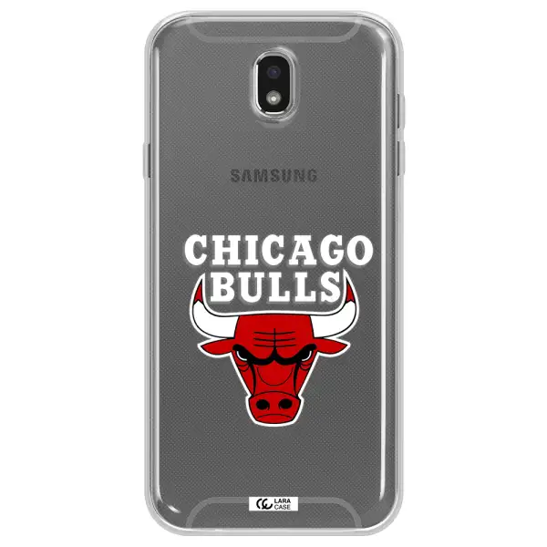 Chicago Bulls Samsung J7 Pro Clear TPU Case