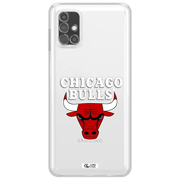 Chicago Bulls Samsung M51 Clear TPU Case