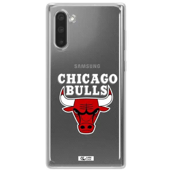 Chicago Bulls Samsung Note 10 Clear TPU Case