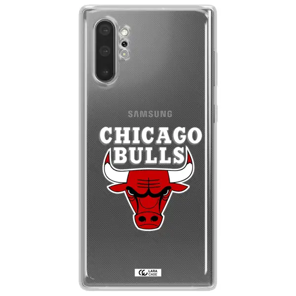 Chicago Bulls Samsung Note 10 Plus Clear TPU Case