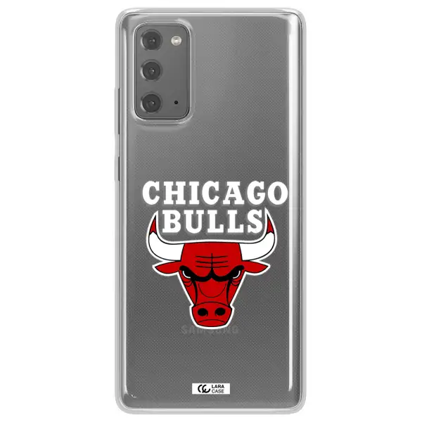 Chicago Bulls Samsung Note 20 Clear TPU Case