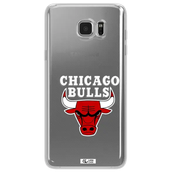 Chicago Bulls Samsung Note 5 Clear TPU Case