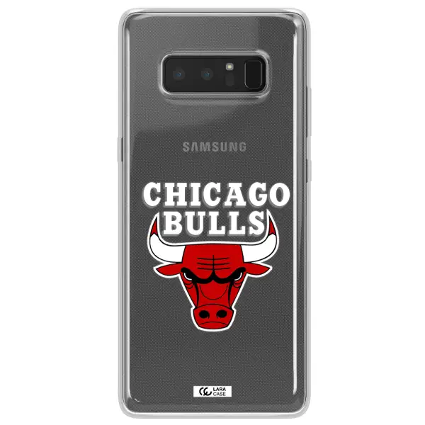 Chicago Bulls Samsung Note 8 Clear TPU Case