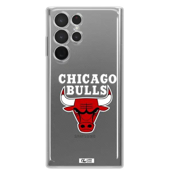 Chicago Bulls Samsung S 22 Ultra Clear TPU Case