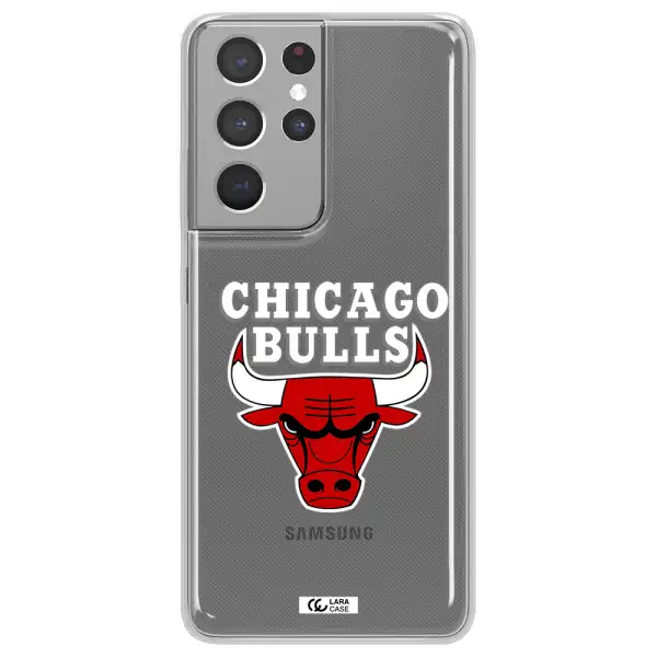 Chicago Bulls Samsung S21 Ultra Clear TPU Case