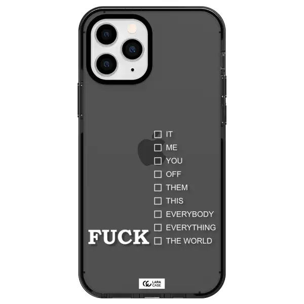 F#*K Ways Apple iPhone 11 pro impact Smoke Black Case