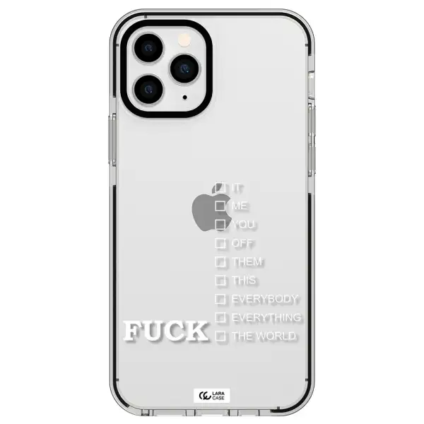 F#*K Ways Apple iPhone 11 pro max impact black border Case