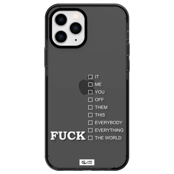 F#*K Ways Apple iPhone 11 pro max impact Smoke Black Case