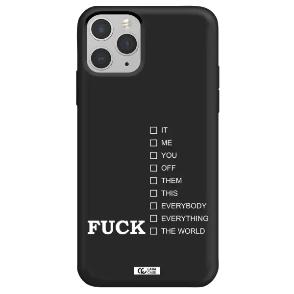 F#*K Ways Apple iPhone 11 pro Silicone black Case